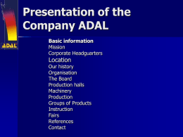 The Company ADAL_EN