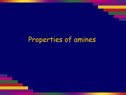 Properties of amines
