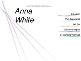 Anna White - the SJSU Peer Mentor Program Page