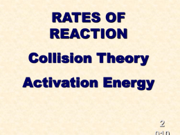 Collision Theory - SchoolWorld an Edline Solution