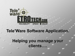 - Etro Technologies Inc,Specializing in web based