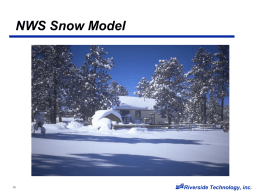 Snow Model Terms