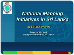 Sri Lanka - Geospatial World Forum