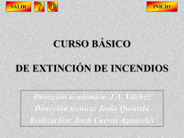 CURSO BÁSICO DE EXTINCIÓN DE INCENDIOS