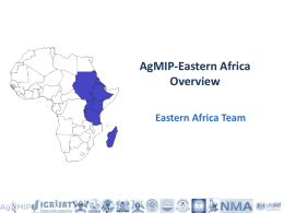 Project Plan - Eastern Africa