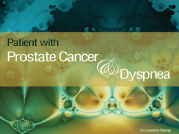 Patient with prostate cancer and dyspnea