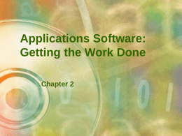 Application Software