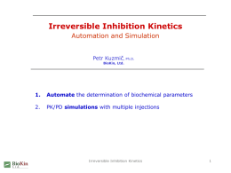 Irreversible Inhibition Kinetics