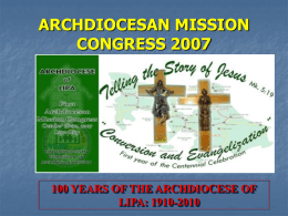 Archdiocesan Mission Congress