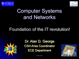 Computer Systems and Networks - High Performance Computing
