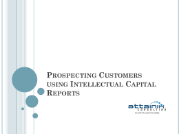 IC Reports for Prospecting Customers