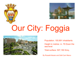 Our City: Foggia - Terza H Bovio project
