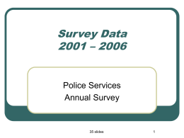 Police Services Survey Data (2001