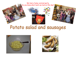 Potato salad and sausage