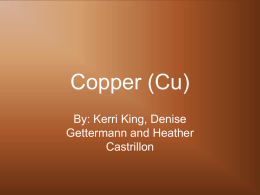 Copper (Cu) - mr-ippolito-science