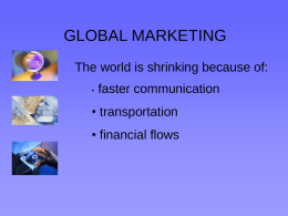 global marketing - Eastview Business