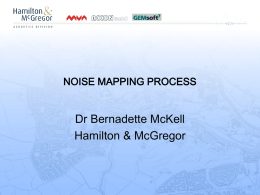 Dr. Bernadette McKell - Scottish Noise Mapping