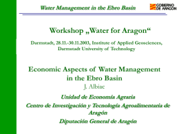 Water Management in the Ebro Basin