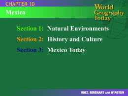 World Geography Powerpoint Chapter 10
