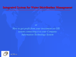 Water Distribution Management System