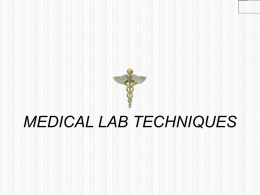 Medical Laboratory Technics - Zoology For You : HS level