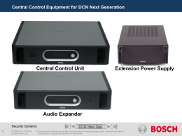 DCNNG Central Control equipment