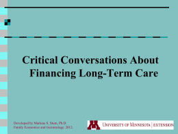 Critical Conversations About Financing Long