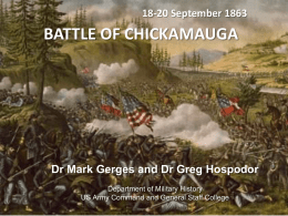 Battle of Chickamauga - Harry S. Truman Library and Museum
