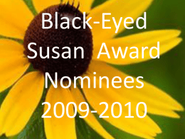 Black-Eyed Susan Nominees