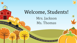 Welcome, Students! - Davis School District