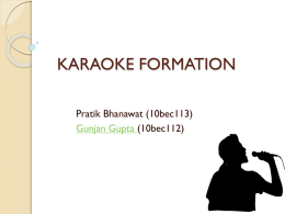 Karaoke Formation using Matlab