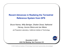 Recent advances in realizing the Terrestrial Reference System from
