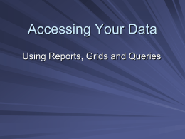 Accessing Your Data