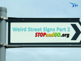Weird Street Signs Part 2