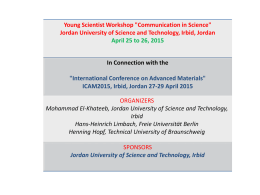 student-workshopx - Jordan University of Science and Technology