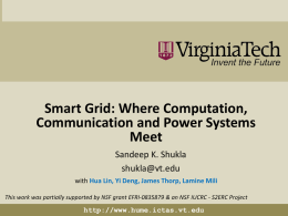 Where Computation, Communication & Power Systems Meet