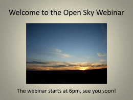 PowerPoint Slide Show - Open Sky Wilderness Therapy