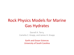 Rock Physics for Marine Gas Hydrates