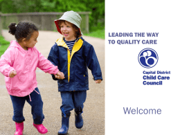 Slide show - Capital District Child Care Coordinating Council