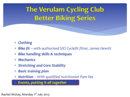 Better Cycling Series - The Verulam Cycling Club