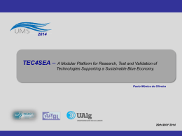 TEC4SEA - 3rd Workshop on European Unmanned Maritime Systems