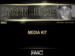 Byron Burke Media Kit