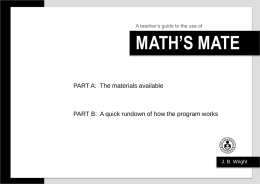 21 - Maths Mate