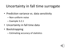 Estimating uncertainty in surrogate