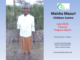 Maisha Mazuri Children Centre