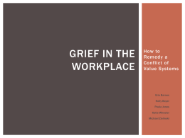 Grief in the Workplace: How to Remedy a Conflict of