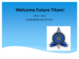 Welcome Future Titans!