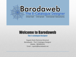 Barodaweb Presentation