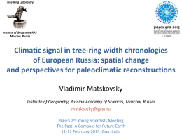 Climatic signal in tree-ring width chronologies of European
