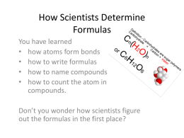 Chemical Formula Calculations Powerpoint